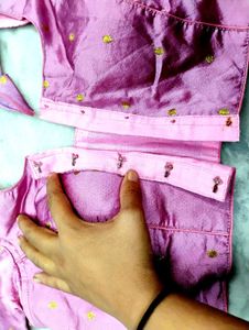 Pink Colour Silk Blouse