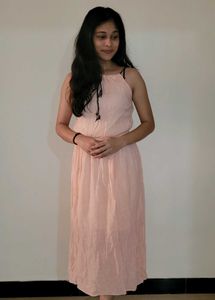 Peach Midi Dress