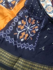 Ikkat Pure Silk Saree