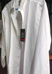 Branded Premium 💯 Pure Cotton Formal White Shirt