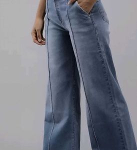 Roadster Blue High Rise Wide Leg Jeans