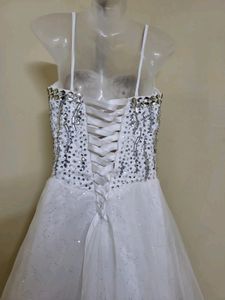 White Embellished Gown