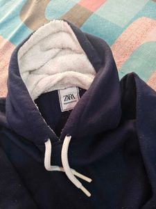 Zara Navy Blue Hoodie