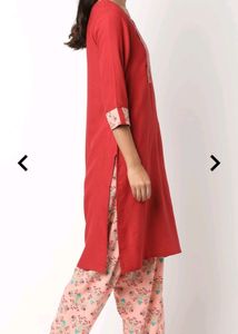 Avaasa Peach Kurta Set