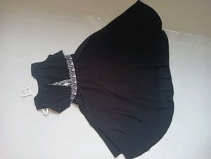 Black Party Wear One Piece Dress
