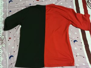 Oversized Red Black Tshirt