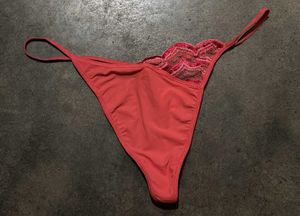 Coral Lace Thong