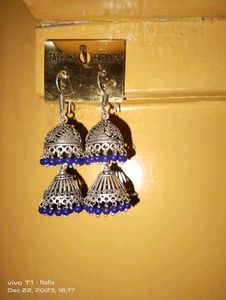 Oxidised Jhumka