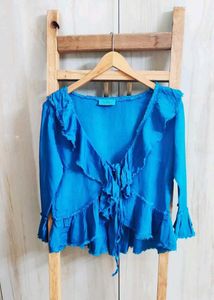 Blue Colour Cotton Top Bust Size-34