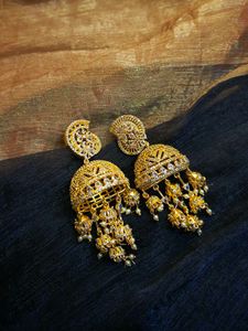 American diamond Jhumki Earring
