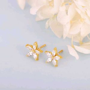 Giva 925 Real Silver Lily Earrings (Golden Colour)