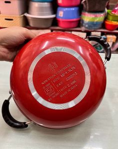 Non-stick Deep Kadai With Steel Lid