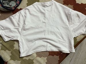 A short-sleeved crop top.