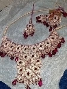 Heavy Stone Bridal Jewellery Set