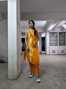 Trendy Kurta Pant And Dupatta (Worn Once)