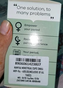 NAMYAA Menstrual Cup (Only Small Size Available)