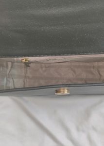 Black Leather Sling Bag
