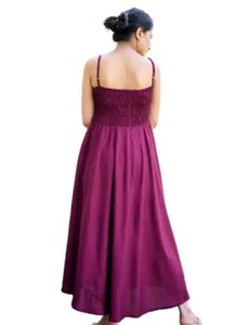 Fancify Wine A Line Maxi Dress😍