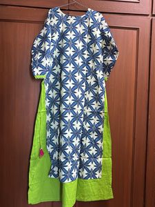 Floral Print Layered Kurta/Dress