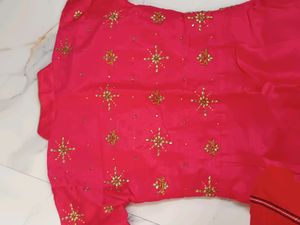 ❗Price Drop❗Gown With Pants N Banarsi Dupatta
