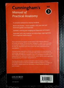 Cunningham&#39;s Manual Of Practical Anatomy, Vol 3, Head, Neck &amp; Brain 15th Edition