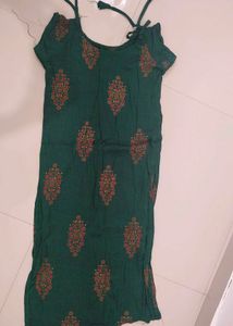 Green Printed Dress