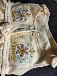 Cute Baby Girl Outfit Set Mango colour