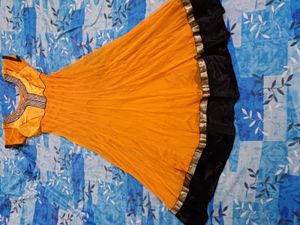 Beautiful Velvet and Net Anarkali Set