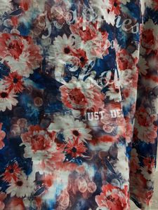 Vibrant Floral Sheer Top