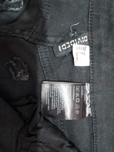 H&amp;M Black Twill Trouser Size EU 38