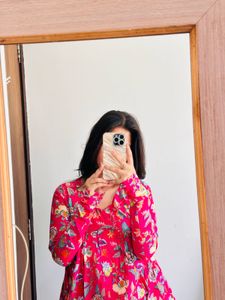 Floral Print Kurta