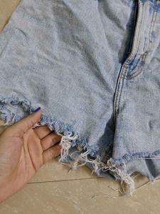 Light Wash Denim Shorts