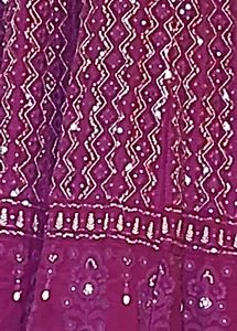 Wine Sequin Anarkali