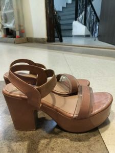 Platform Heels with Clear Straps