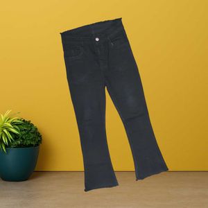 Women black bootcut jeans size 28 (O-67)