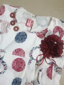 Baby Girl Maroon Top with shorts