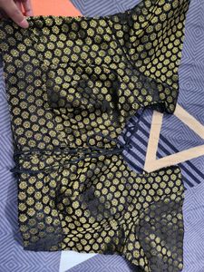 Black And Gold Saree Blouse