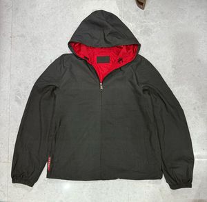 Prada Black Nylon Blouson Lightweight Jacket