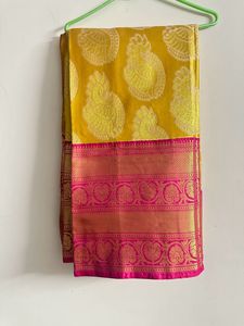 Beautiful Kanchi Pattu Gold Saree