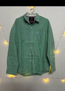 Men&#39;s Green Checked Shirt