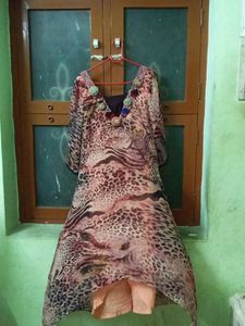 Women&#39;s Printed A-line Kurta Size:L