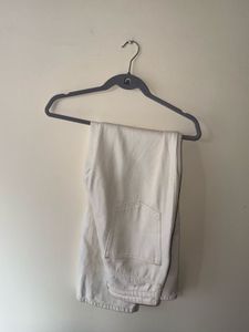White Straight Leg Jeans