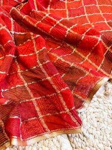 Gharchola Khaddi Georgette Pure Silk Saree