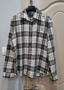 Checked Button-Down Shirt