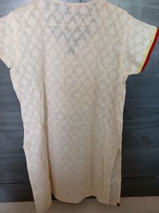 All brand XL size embroidered jacquard cotton kurti in New condition