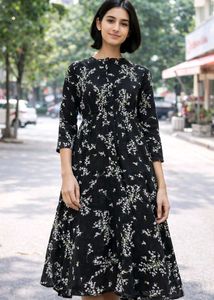 Floral Print one-pieace Dress