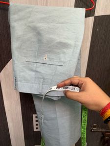 bell bottom Men&#39;s Light Blue Casual Pants