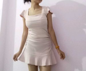 Peach Colour Dress.
