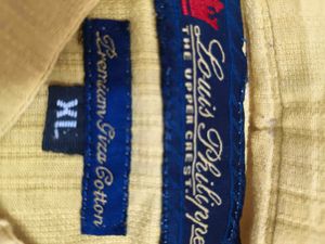 Louis Philippe Yellow Full Sleeves Shirt In Xl