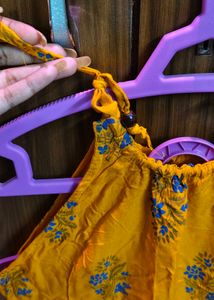 Halter Neck Kurti In Shoulder Lace System